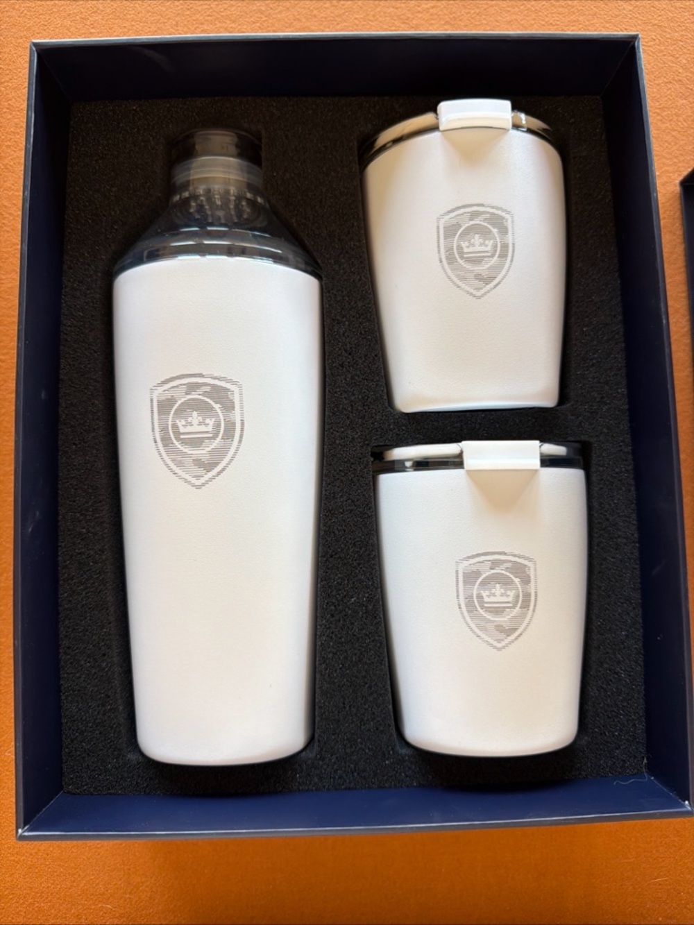 Peter Millar Golf Luxury Cocktail Shaker and Tumbler Set White